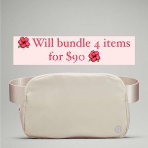 🌺 NWT white Opal lululemon everywhere belt bag